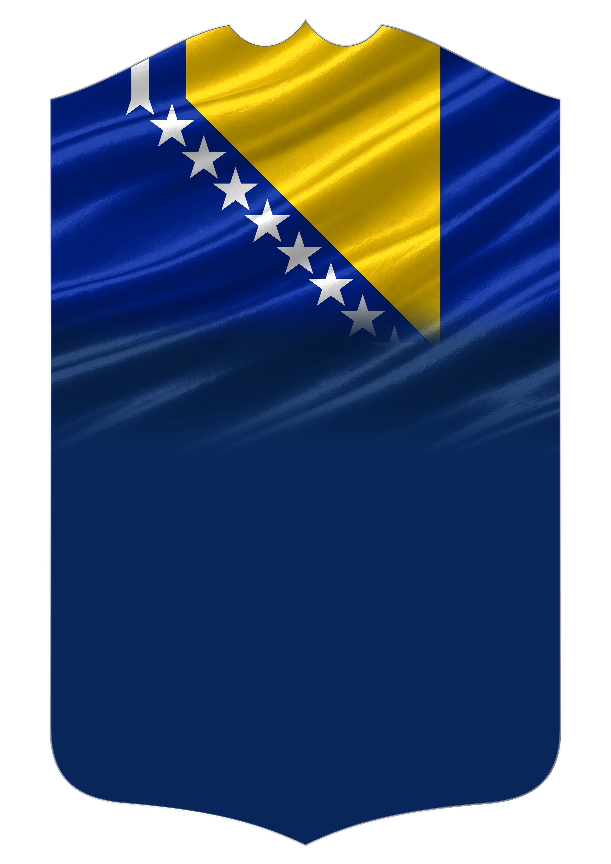 Bosnia and Herzegovina Flag card design