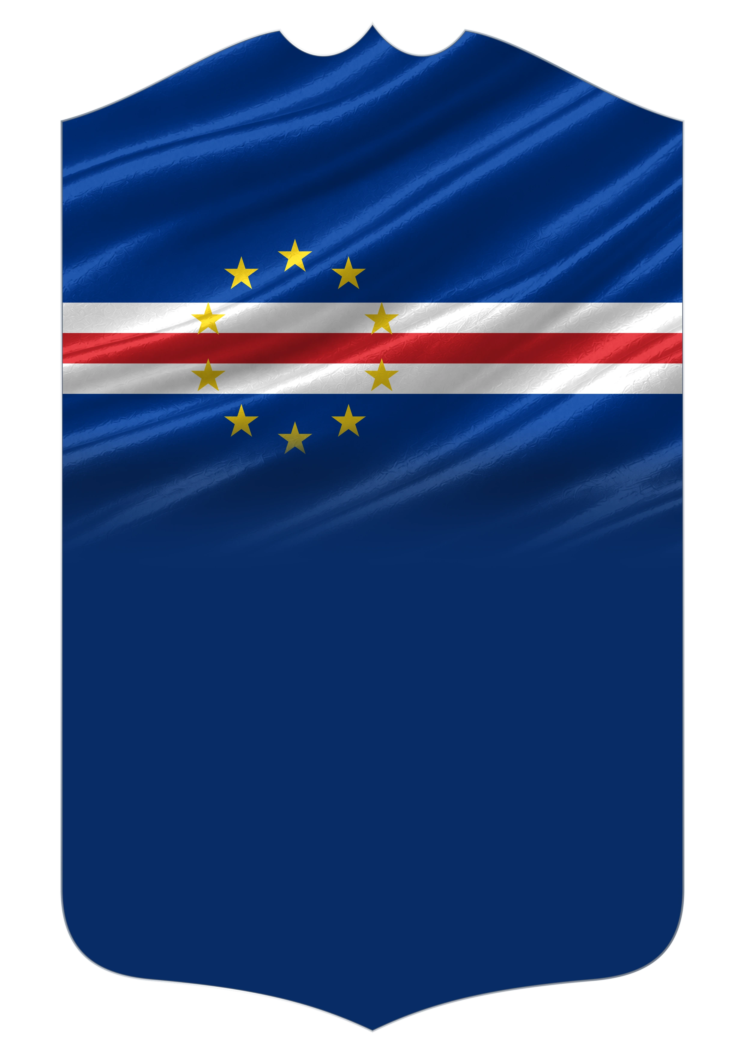Cape Verde Flag card design