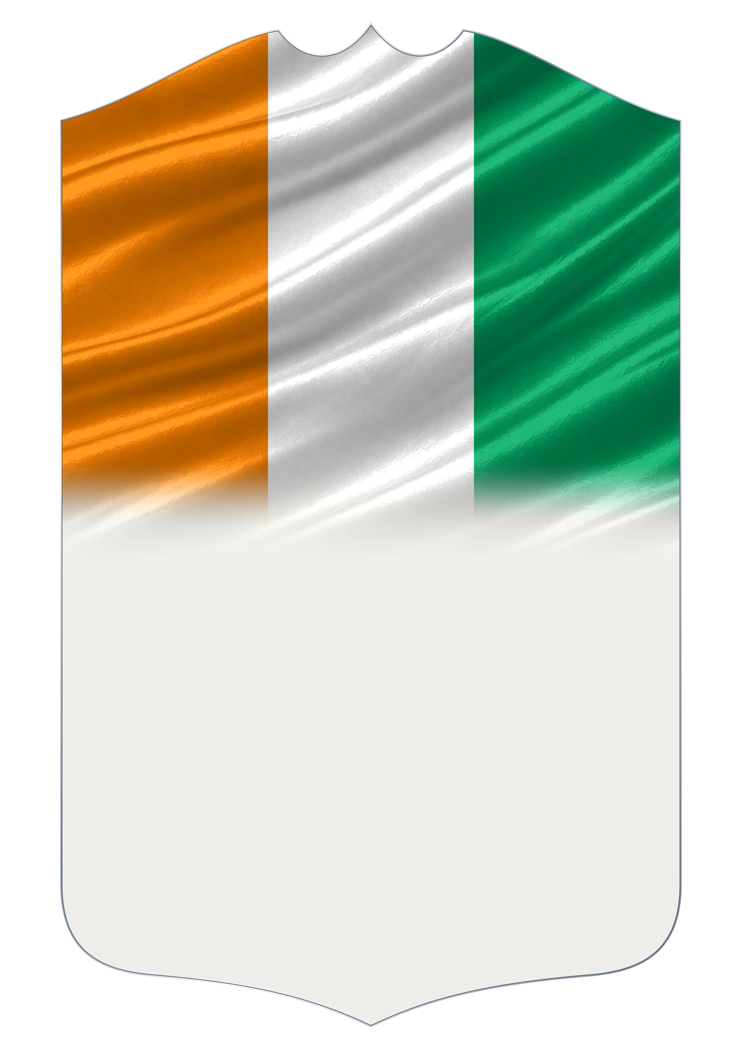 Côte d'Ivoire Flag card design