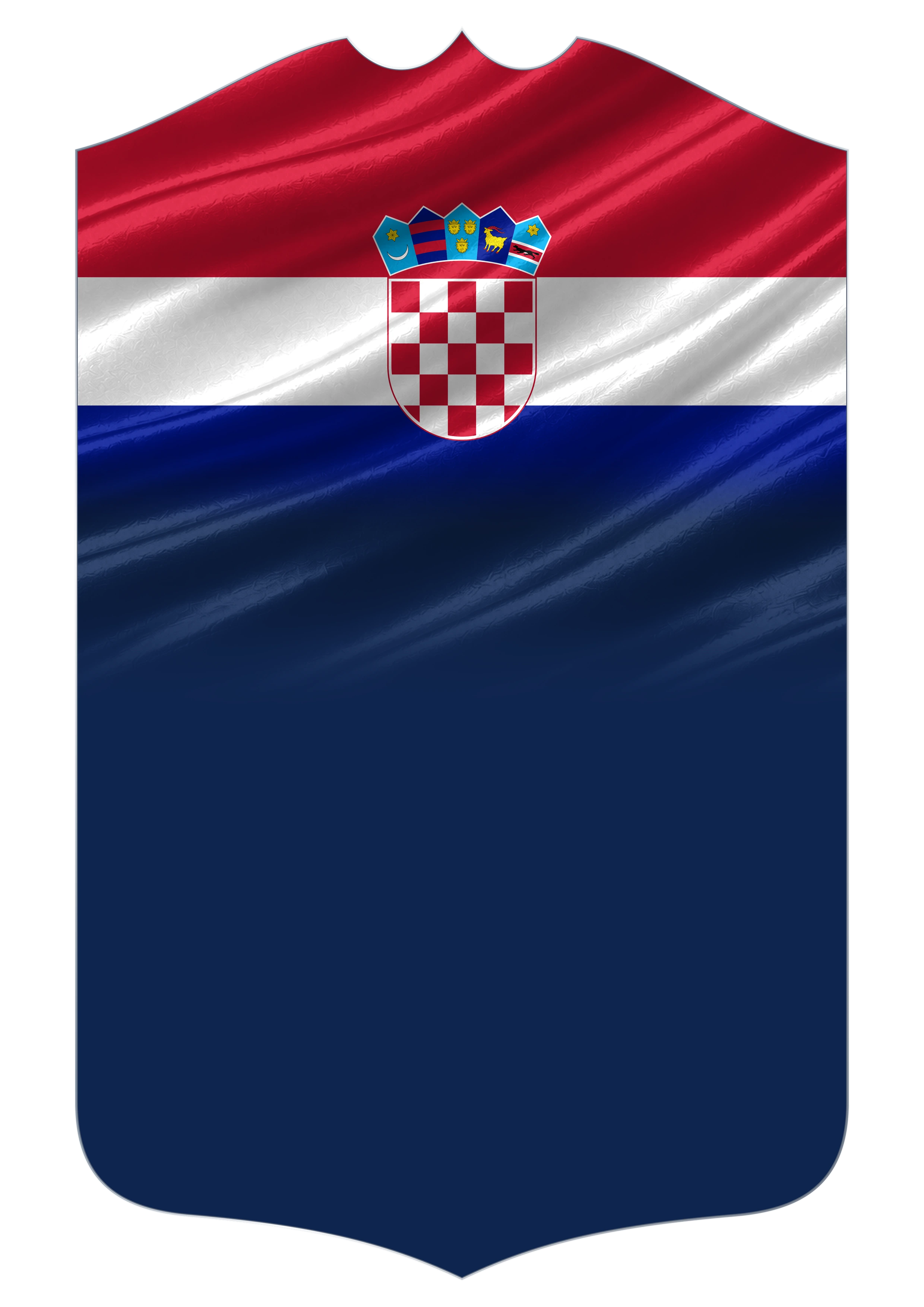 Croatia Flag card design