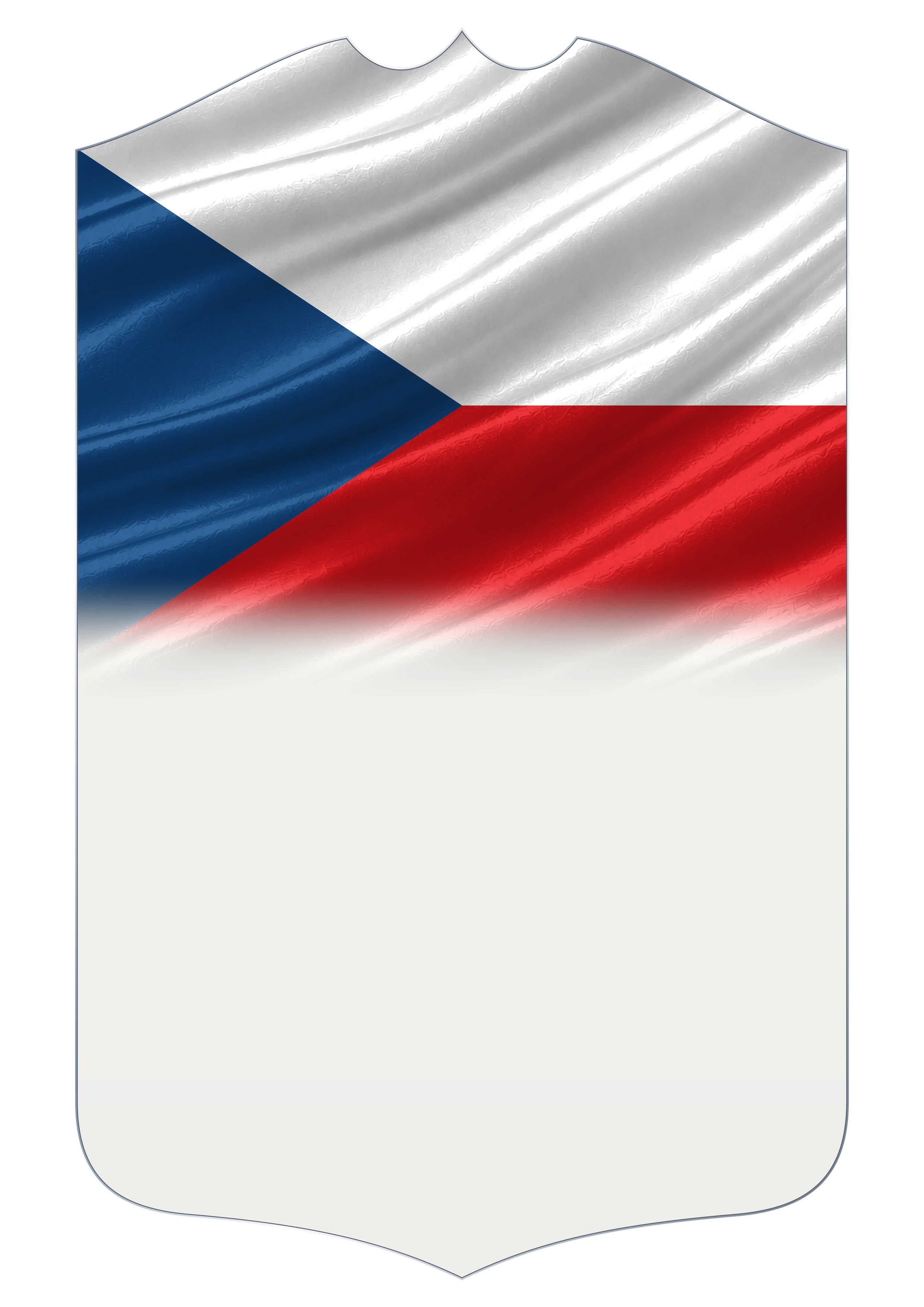 Czech Republic Flag card design