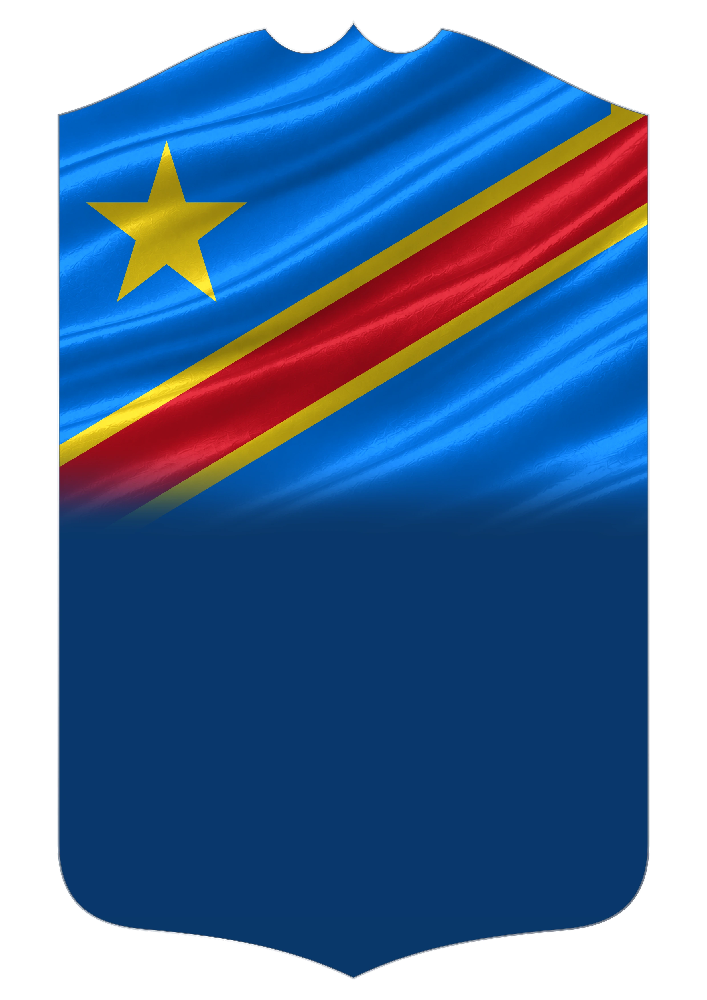 DR Congo Flag card design