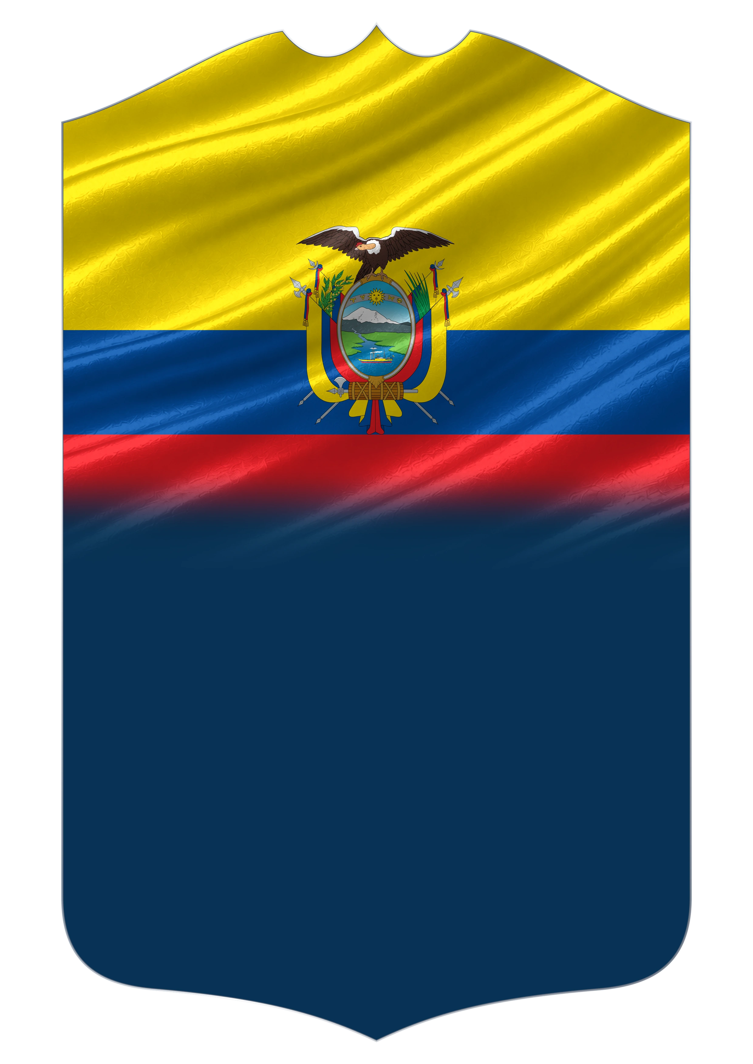 Ecuador Flag card design