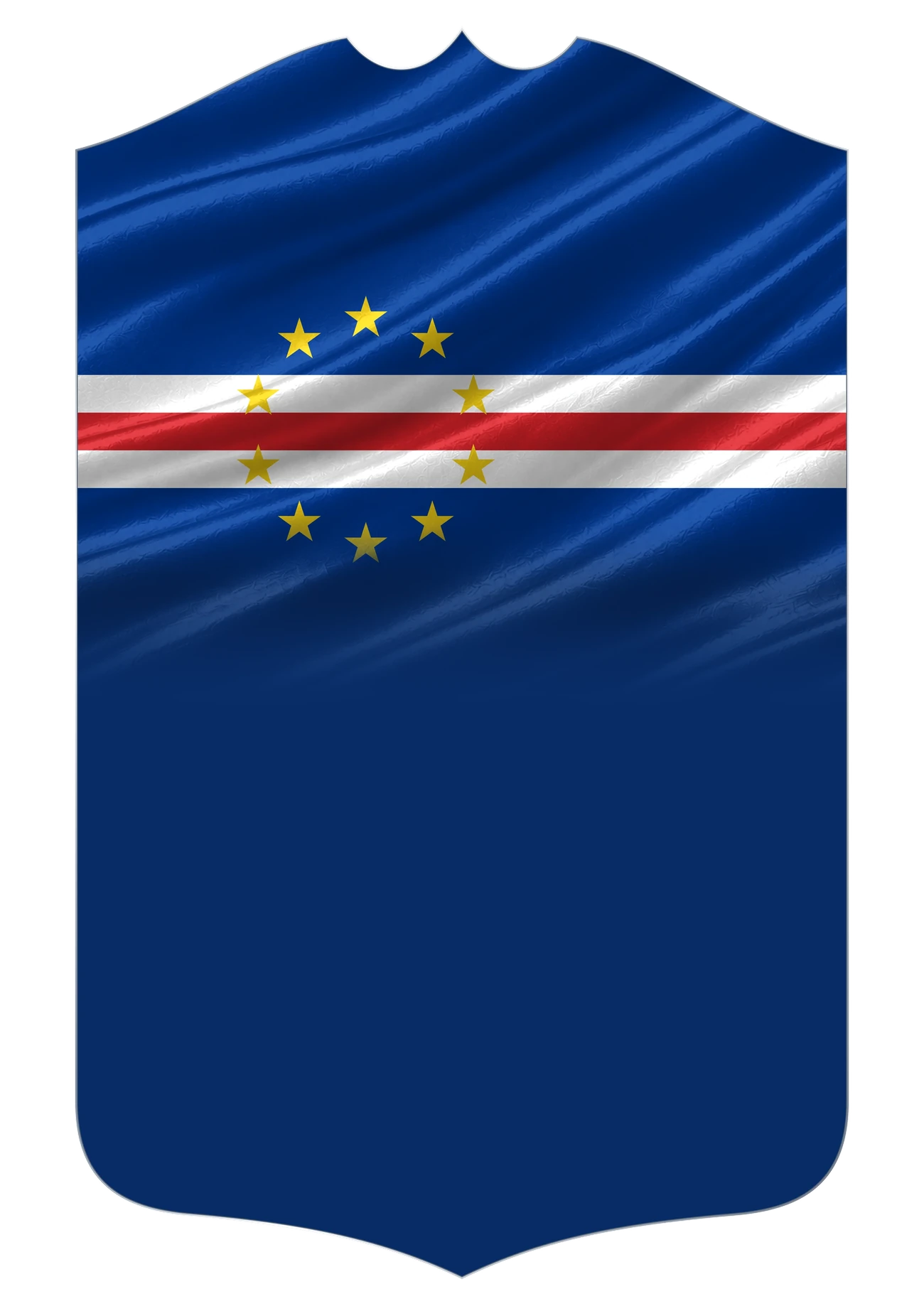 Cape Verde Flag card design