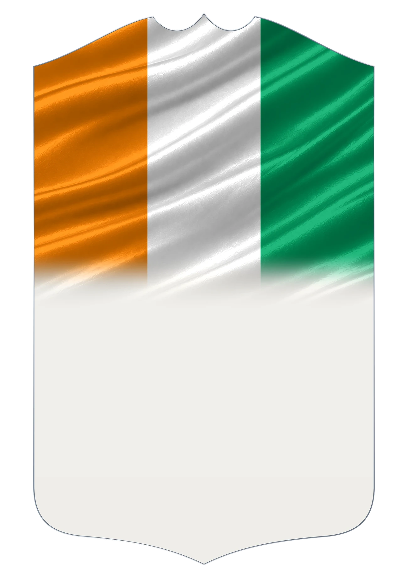 Côte d'Ivoire Flag card design