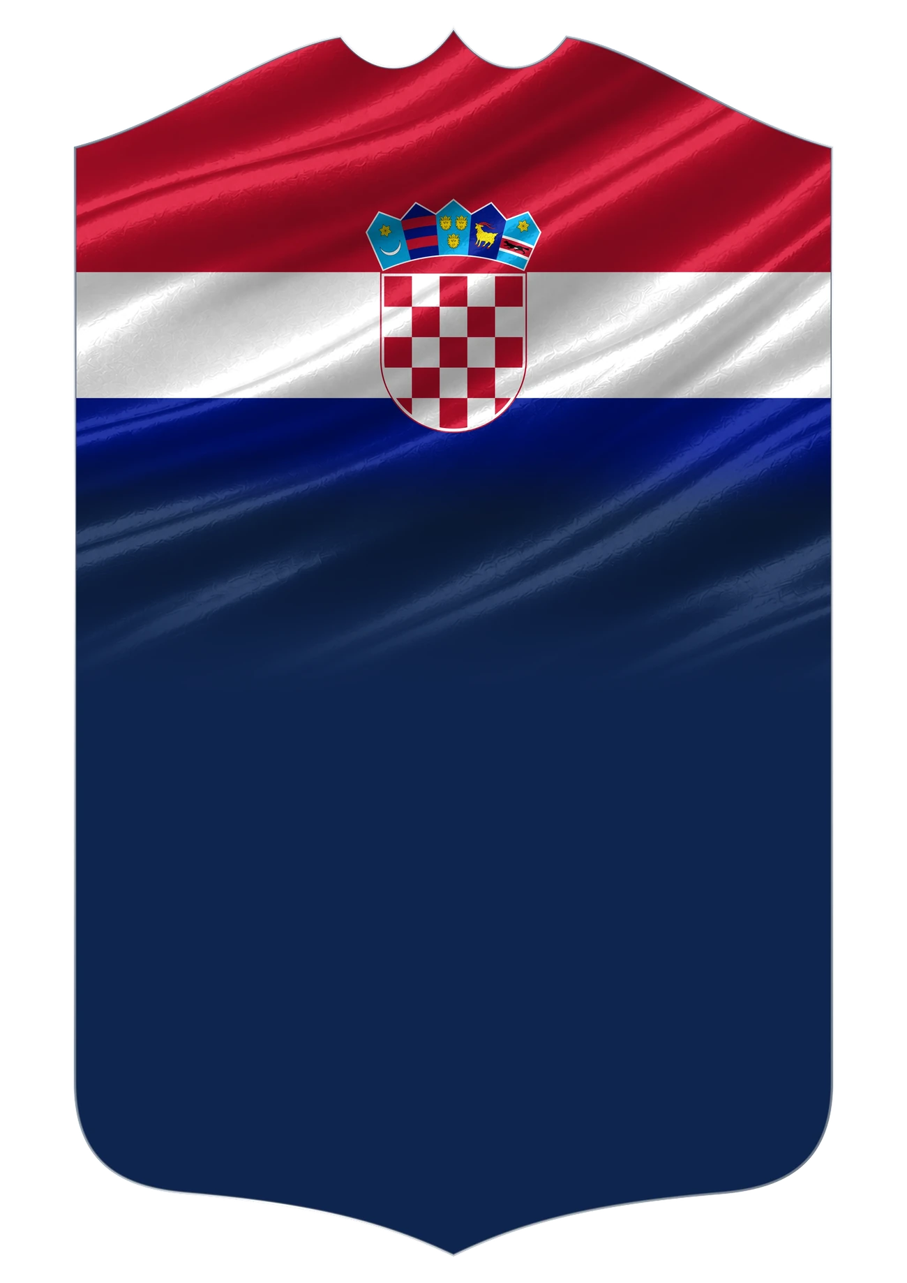 Croatia Flag card design