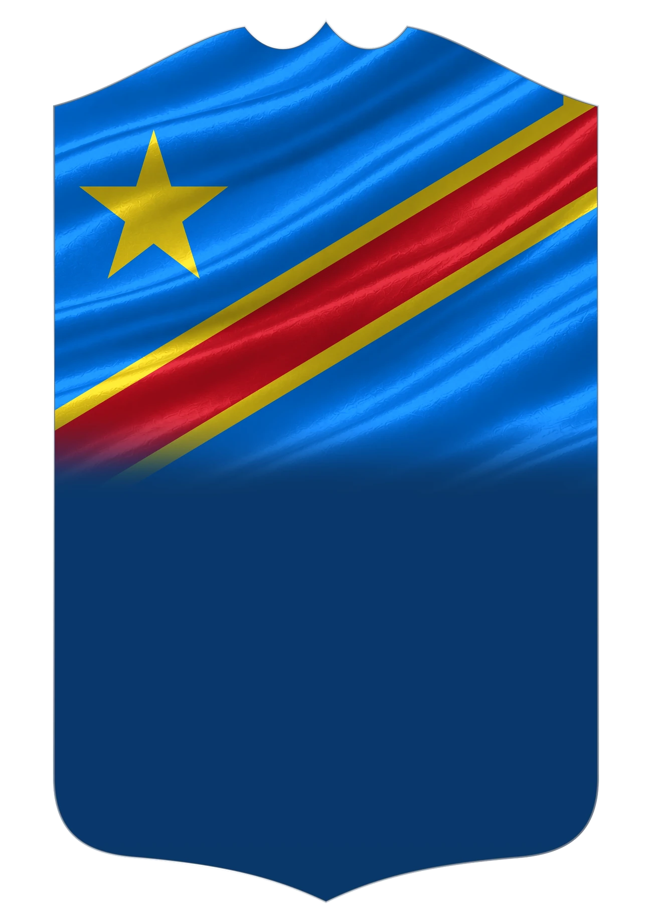 DR Congo Flag card design