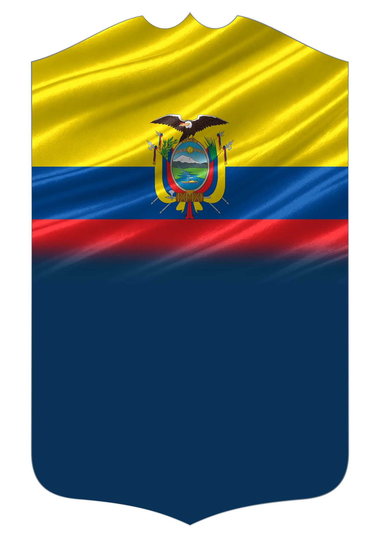Ecuador Flag card design