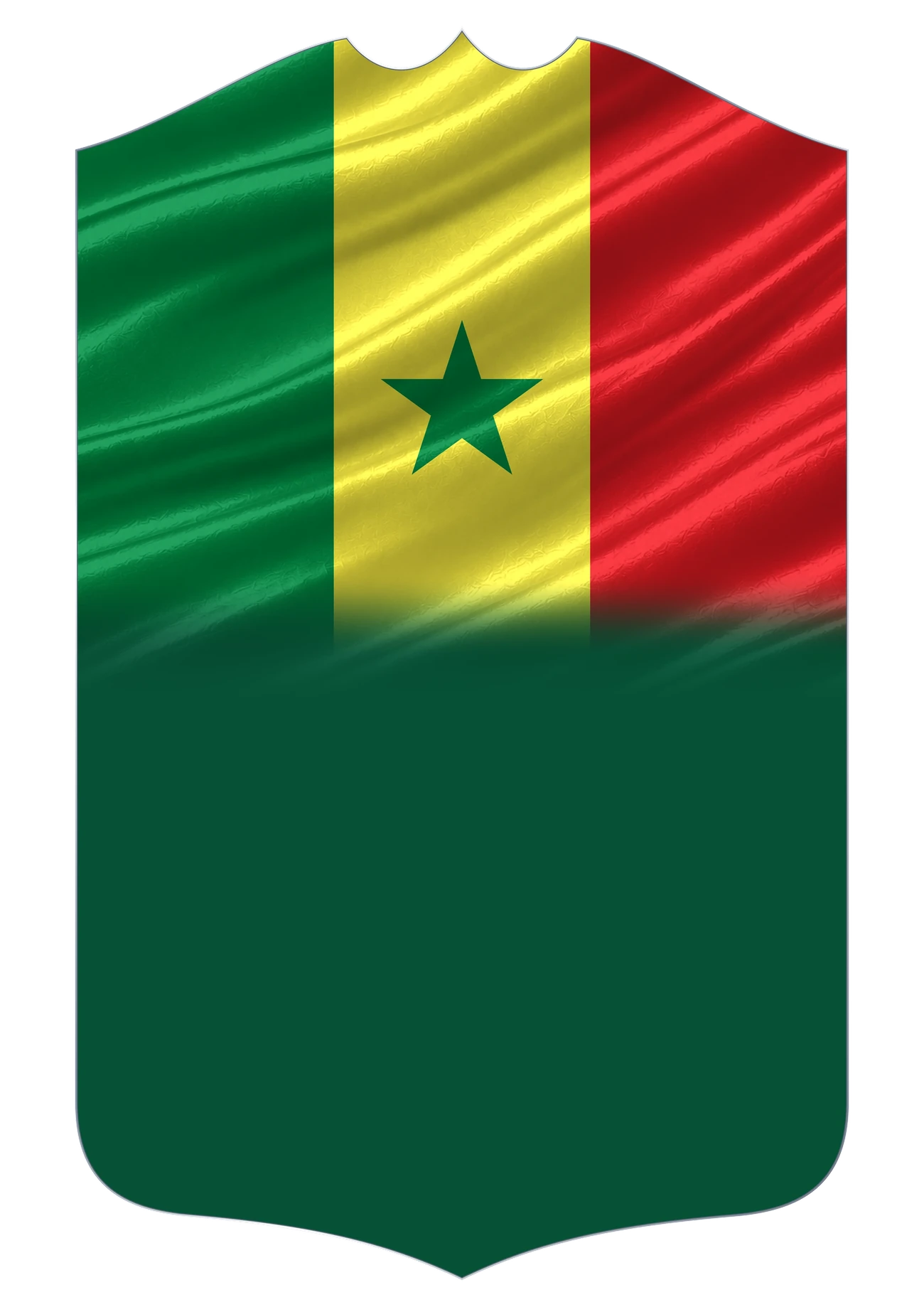 Senegal Flag card design