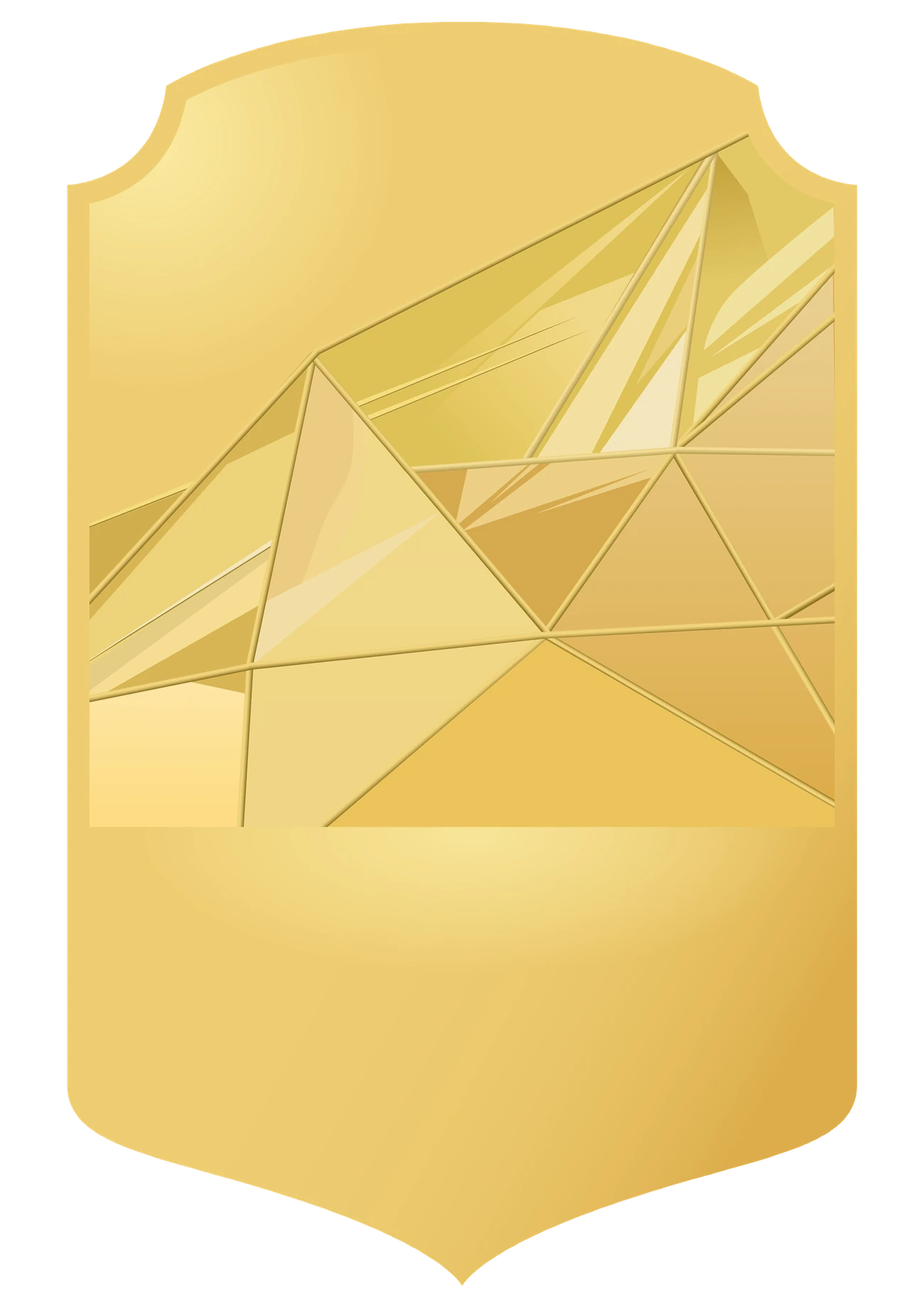 Shiny Gold card design