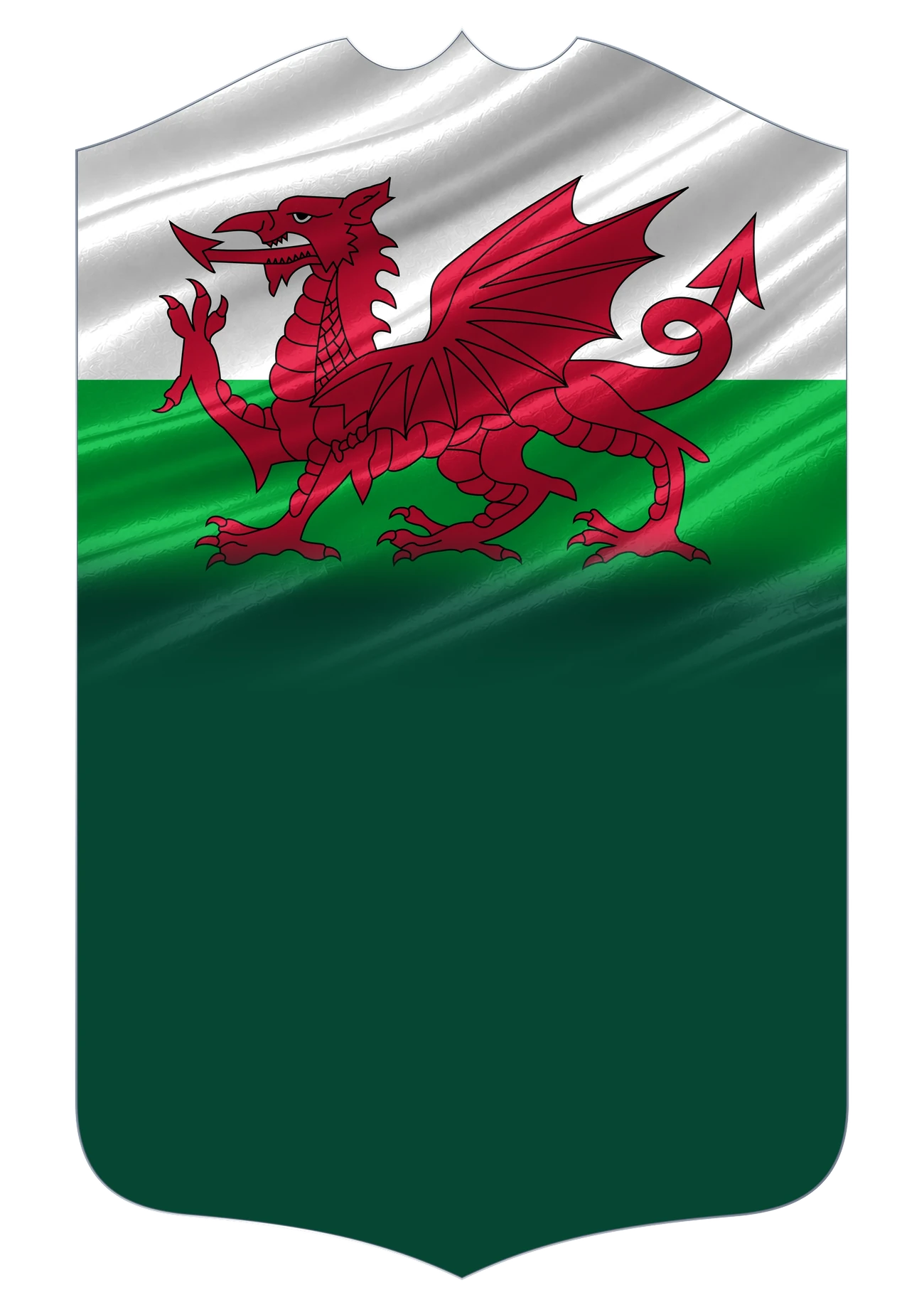 Wales Flag card design
