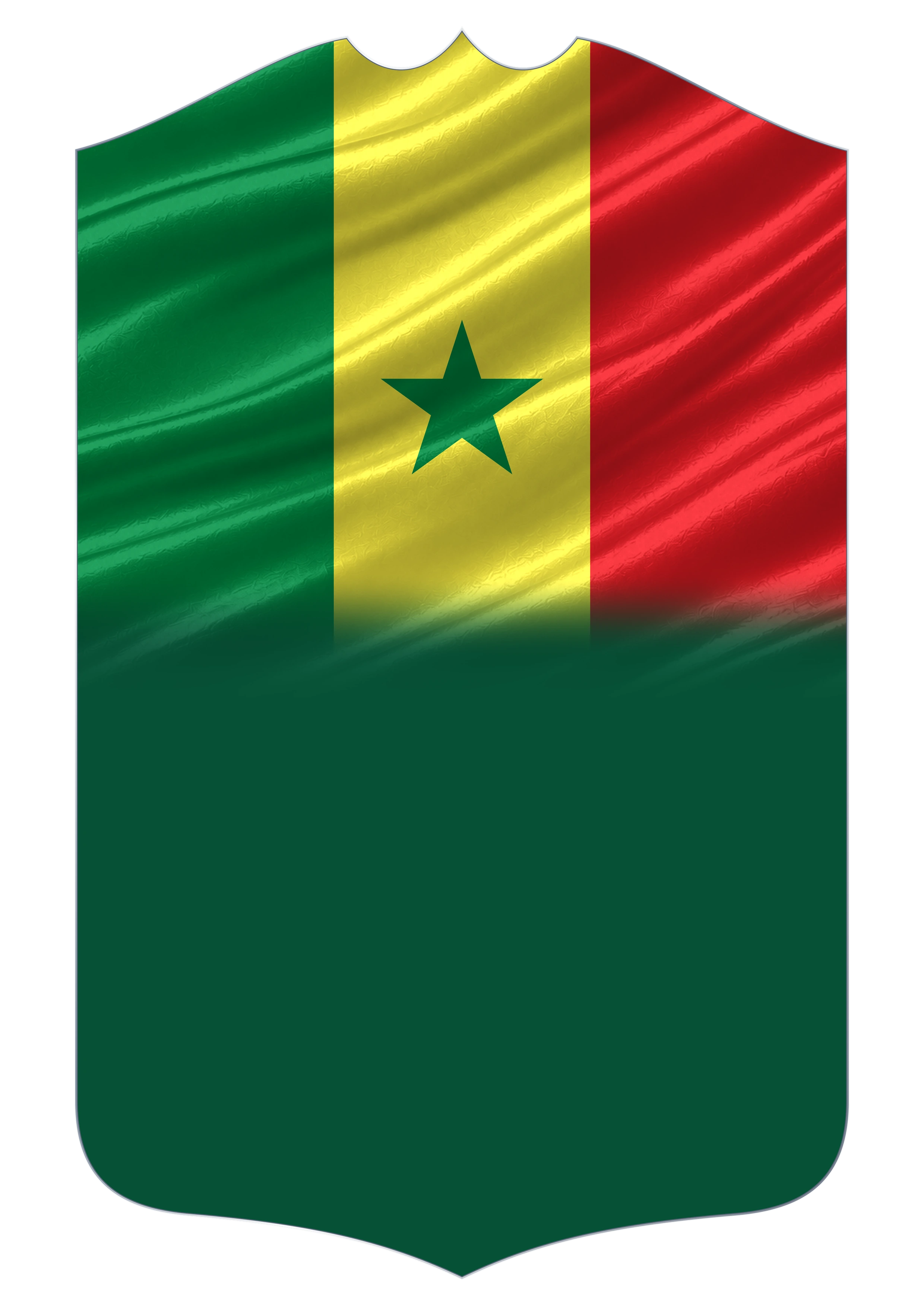Senegal Flag card design