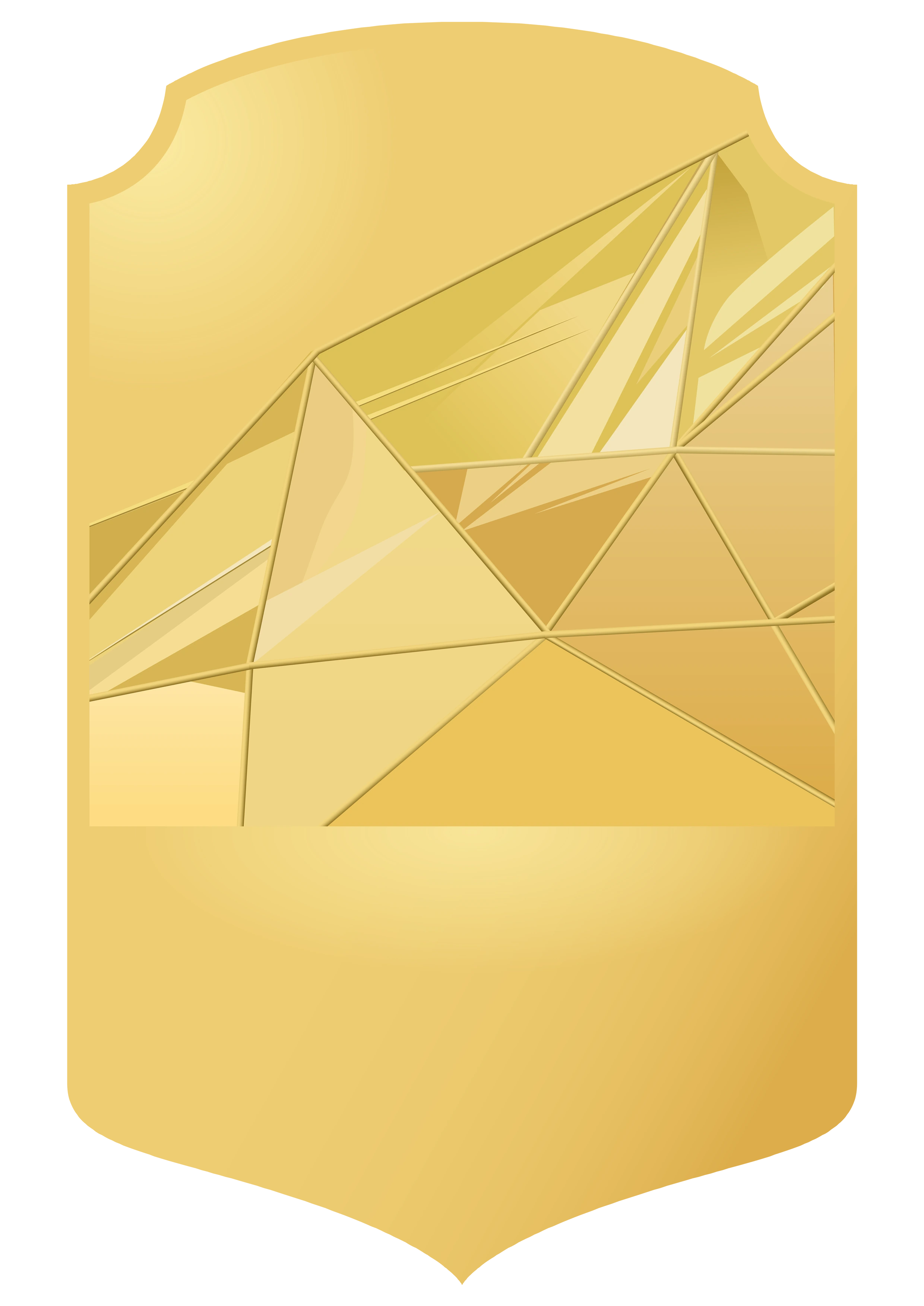 Shiny Gold card design