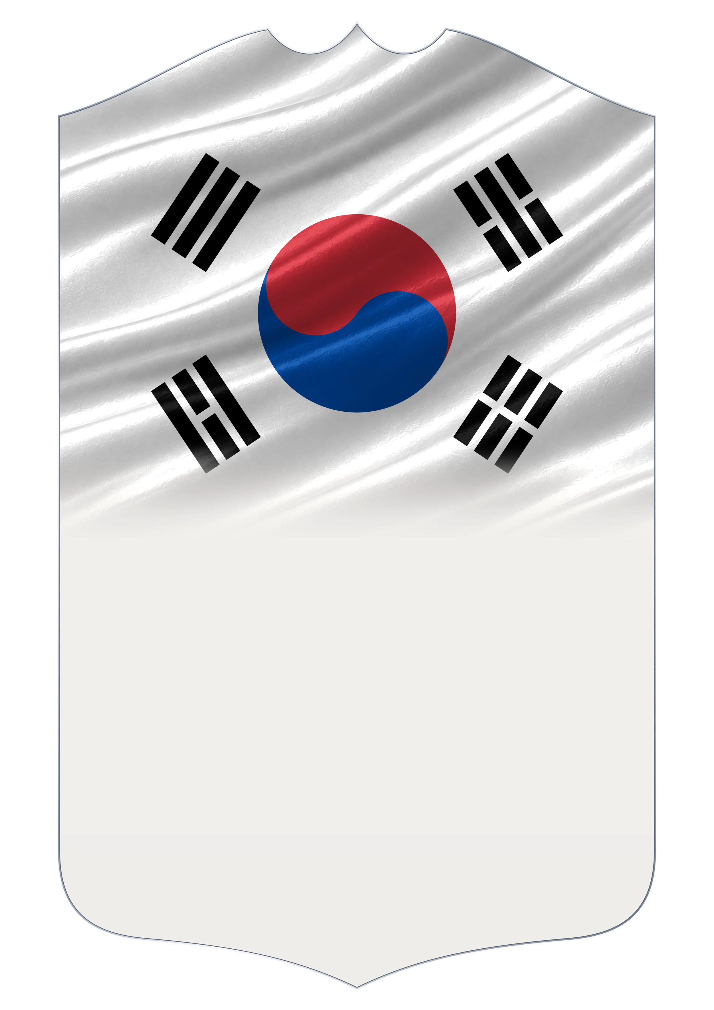 South Korea Flag card design