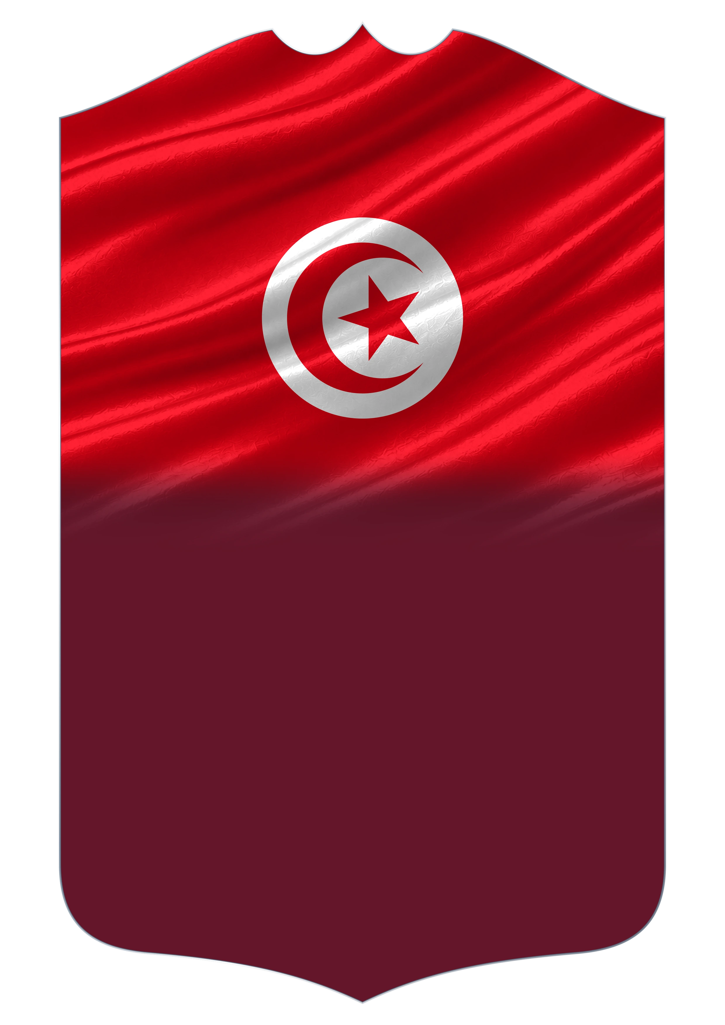 Tunisia Flag card design