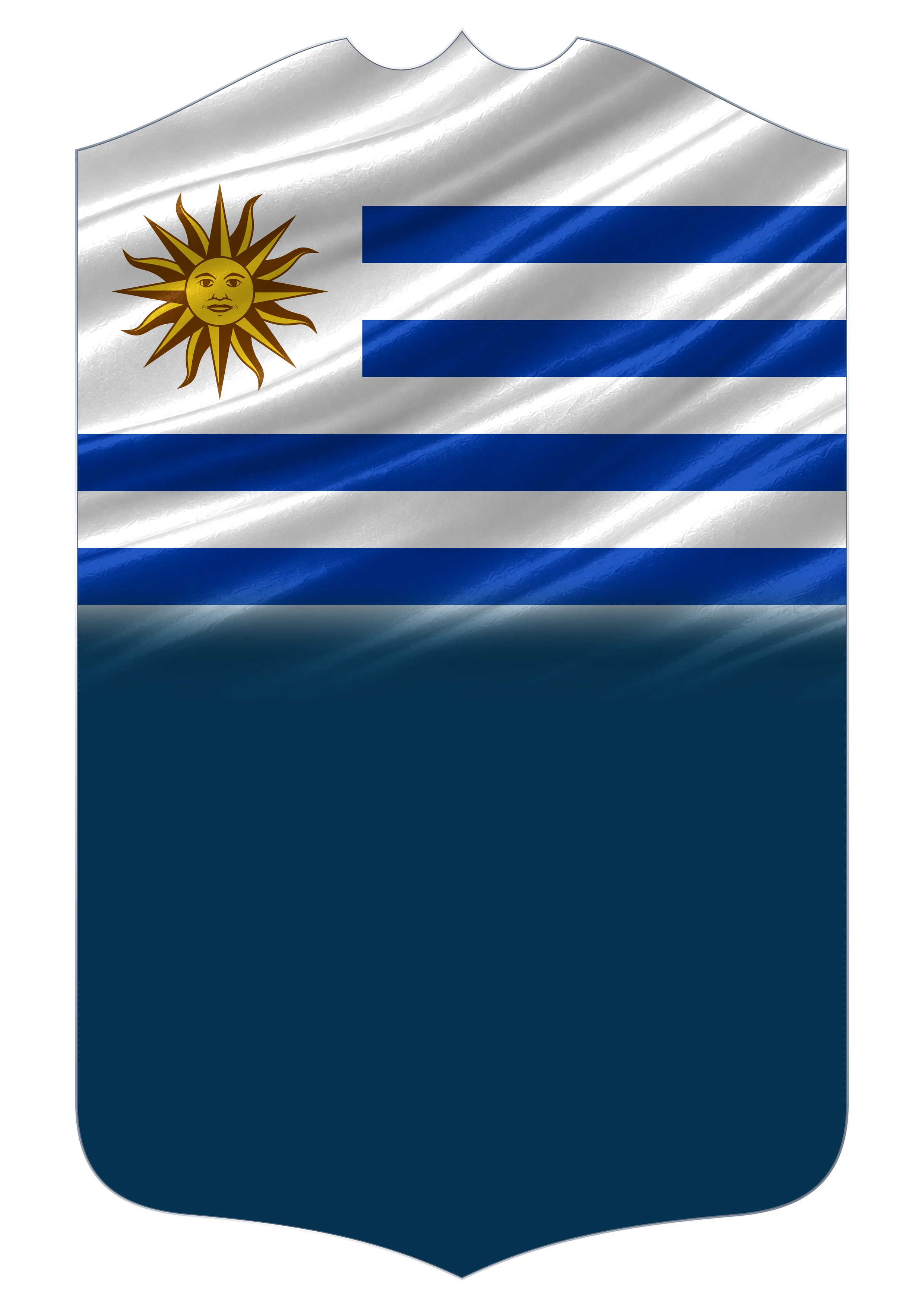 Uruguay Flag card design