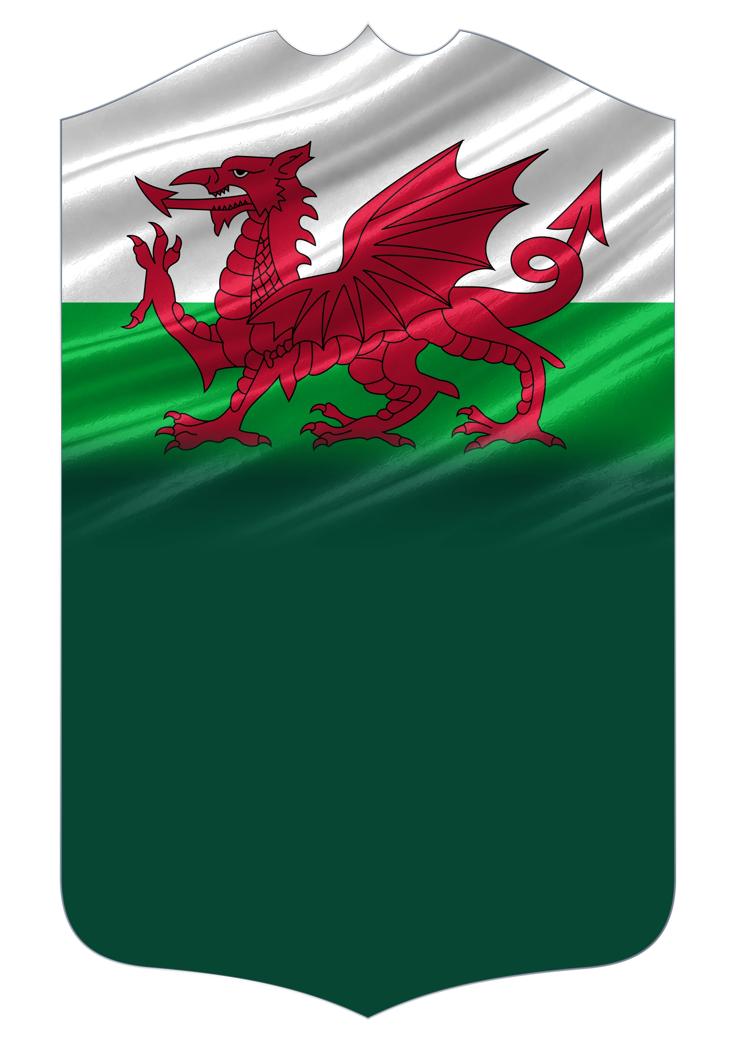 Wales Flag card design